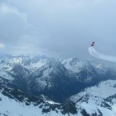 Flugwegposition um 13:43:49: Aufgenommen in der Nähe von Gemeinde Silz, Silz, Österreich in 3160 Meter